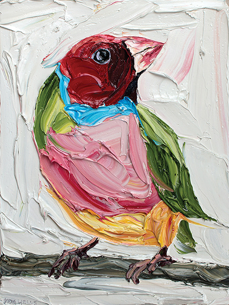 Dreaming Gouldian Finch by Jodie Wells | Lethbridge Gallery